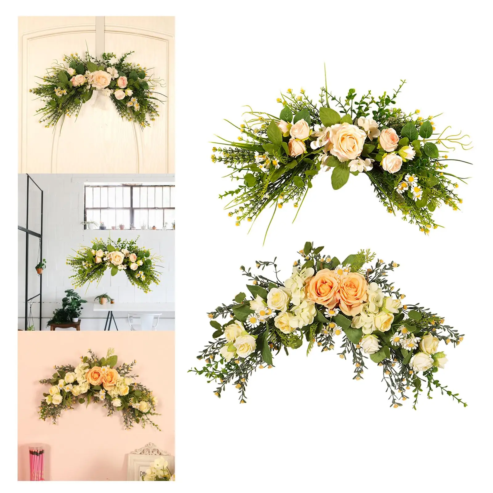 Artificial Floral Swag Decorative Swag Wedding Arch Flowers for Lintel Party