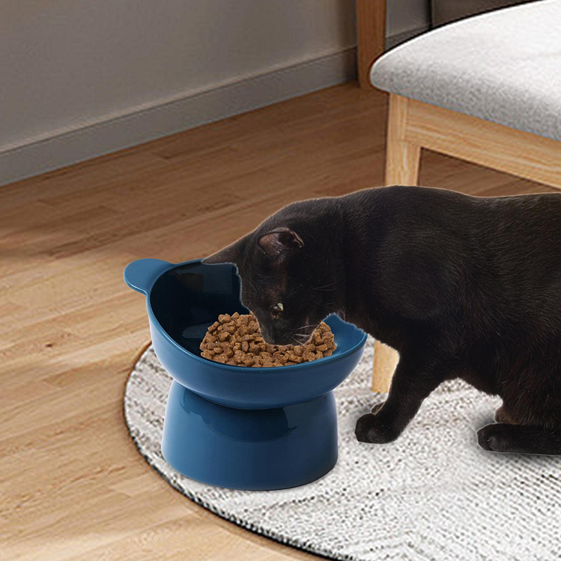 Title 2, Slanted Cat Bowls Raised Anti-vomiting Cat Feed...