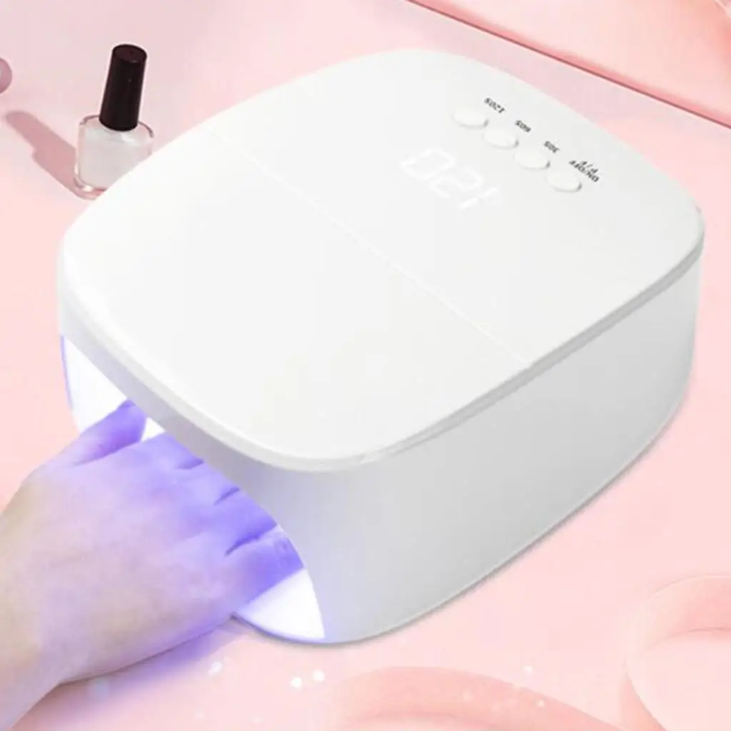 LED Nail Lamp 60W with Digital Screen Gel Machine for Manicure and Pedicure Girl