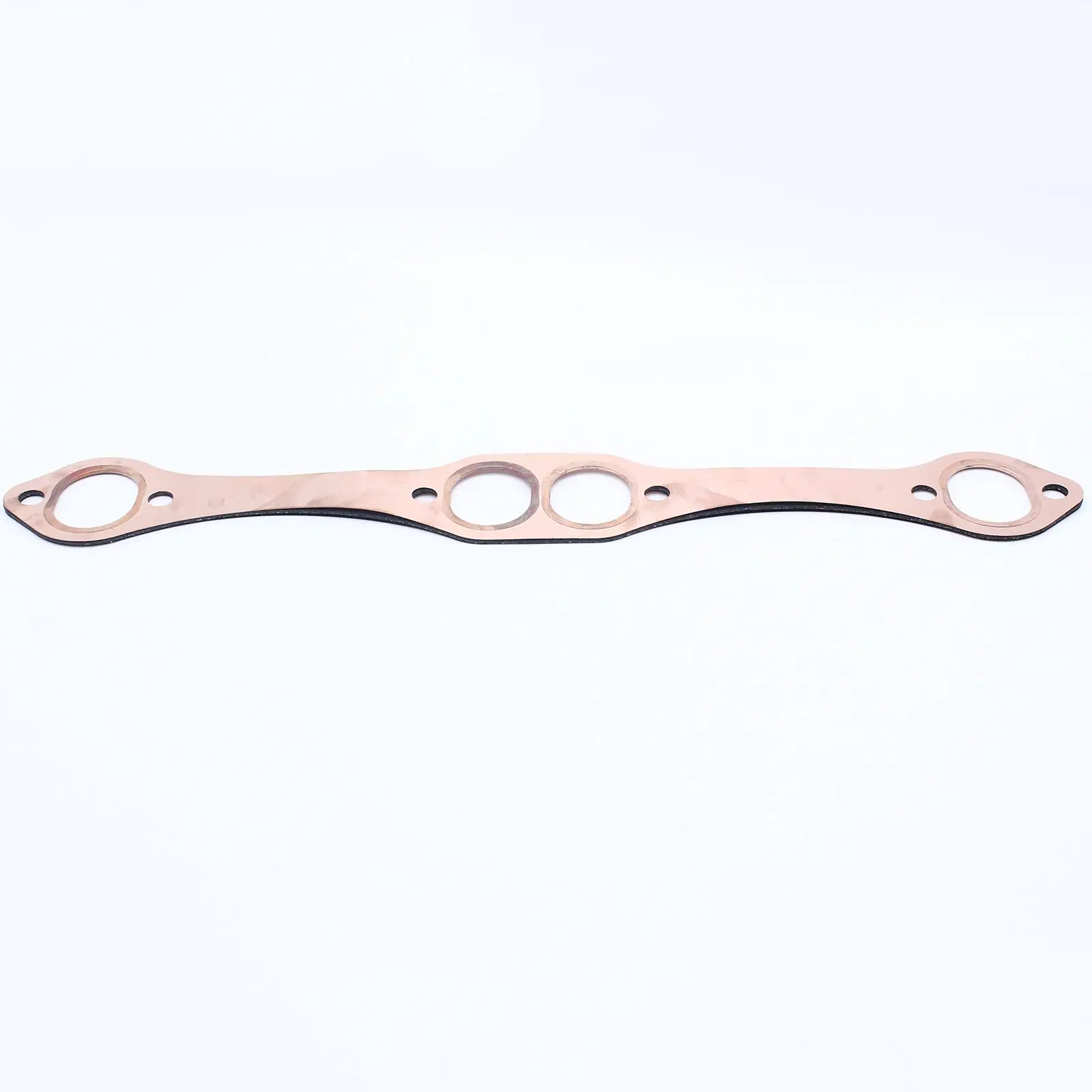 1 Pair SBC Oval Port Copper Header Exhaust Gasket Seal For Chevy SB 327 305 350 383 Exhaust Manifold Gasket Set