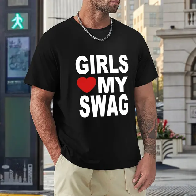 100% Cotton Fashion GIRLS LOVE MY SWAG Funny Summer T Shirts Men's Novelty  Streetwear T-Shirt Women Casual Tops Oversized S-XXXL - AliExpress
