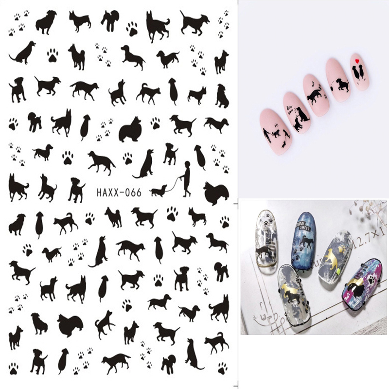 Best of Dogs Cats Nails Art Manicure Back Glue Decal Decorations Design Nail Sticker For Nails Tips Beauty Reviews & Tips