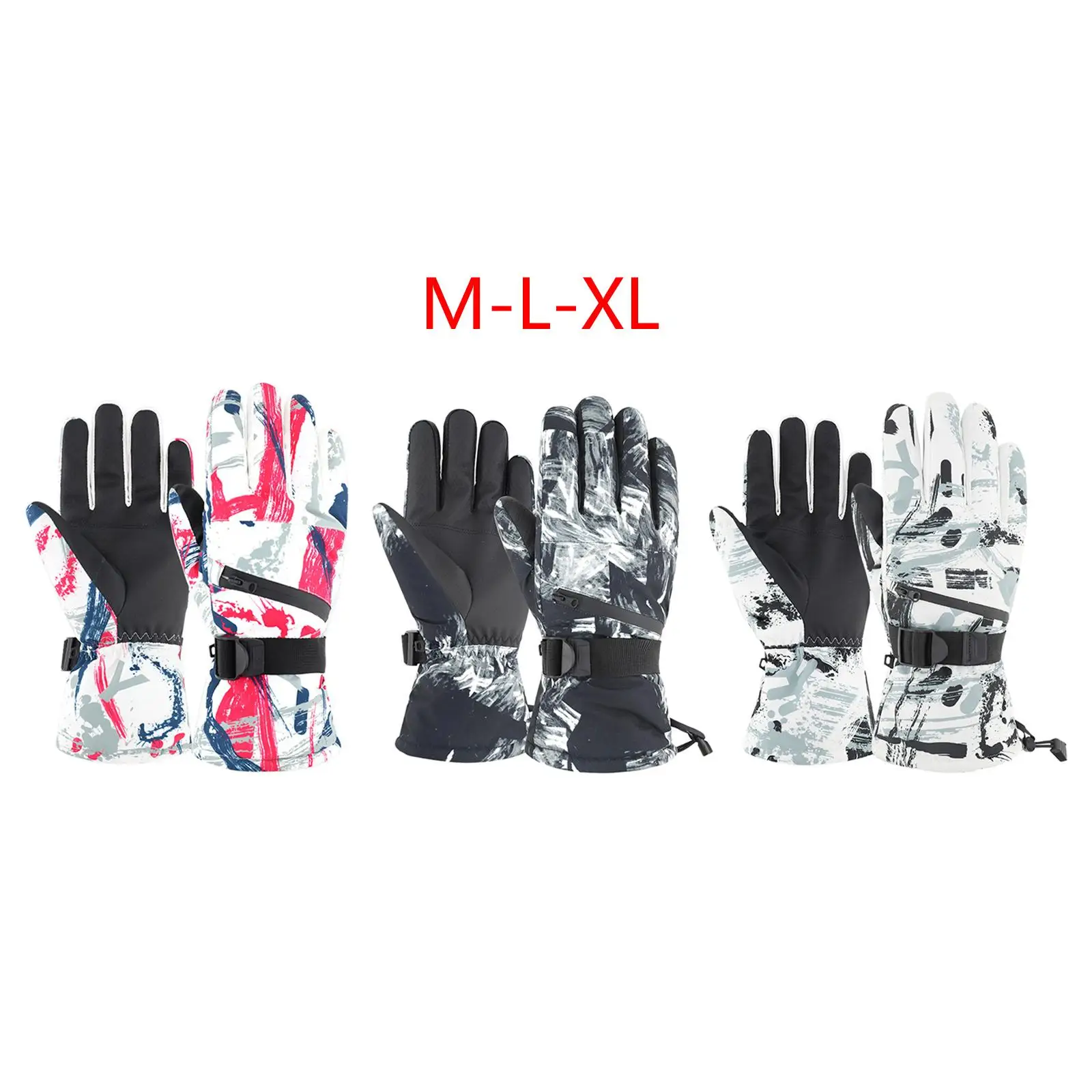 Ski Gloves Waterproof Touchscreen Snowboard Gloves, Warm Winter   Weather, Fits Both 