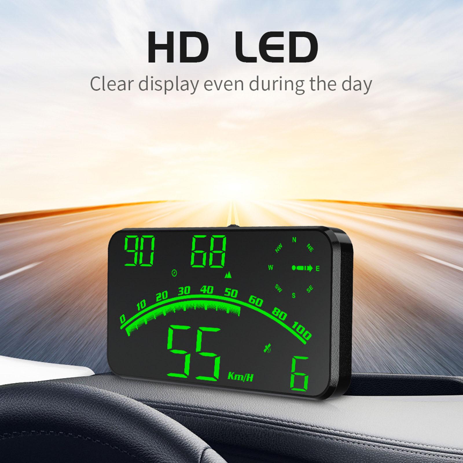 Car GPS Head up Display HUD Digital Display Fatigue Driving Reminder 4inch