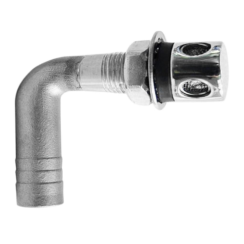 Boat 90 Degree Fuel Gas Tank Vent   Stainless Steel for 16mm