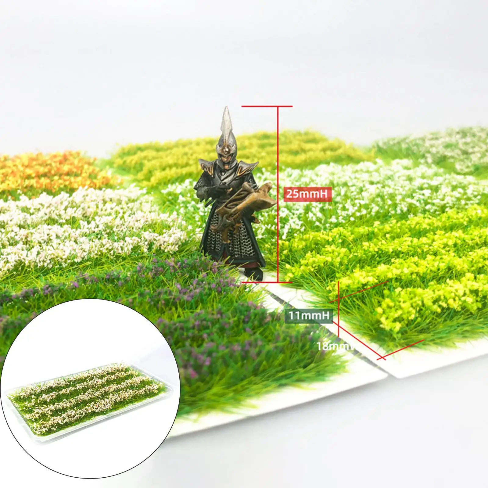 DIY Miniature Cluster Grass Artificial Grass Flower Cluster for DIY Landscape Dioramas Scenery Garden Scenery Landscape Decor