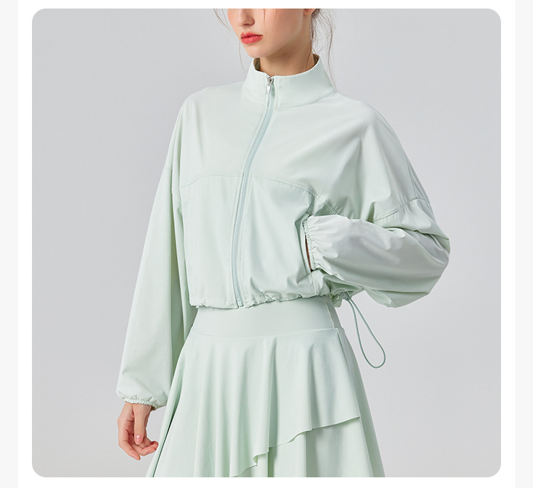 2025 UV-Schutz-Tennisjacke für Damen mit UPF 50+ – Cool – Gefühlsstoff, locker – passgenaues Design für Sport, Fitness und Joggen – Detail 13