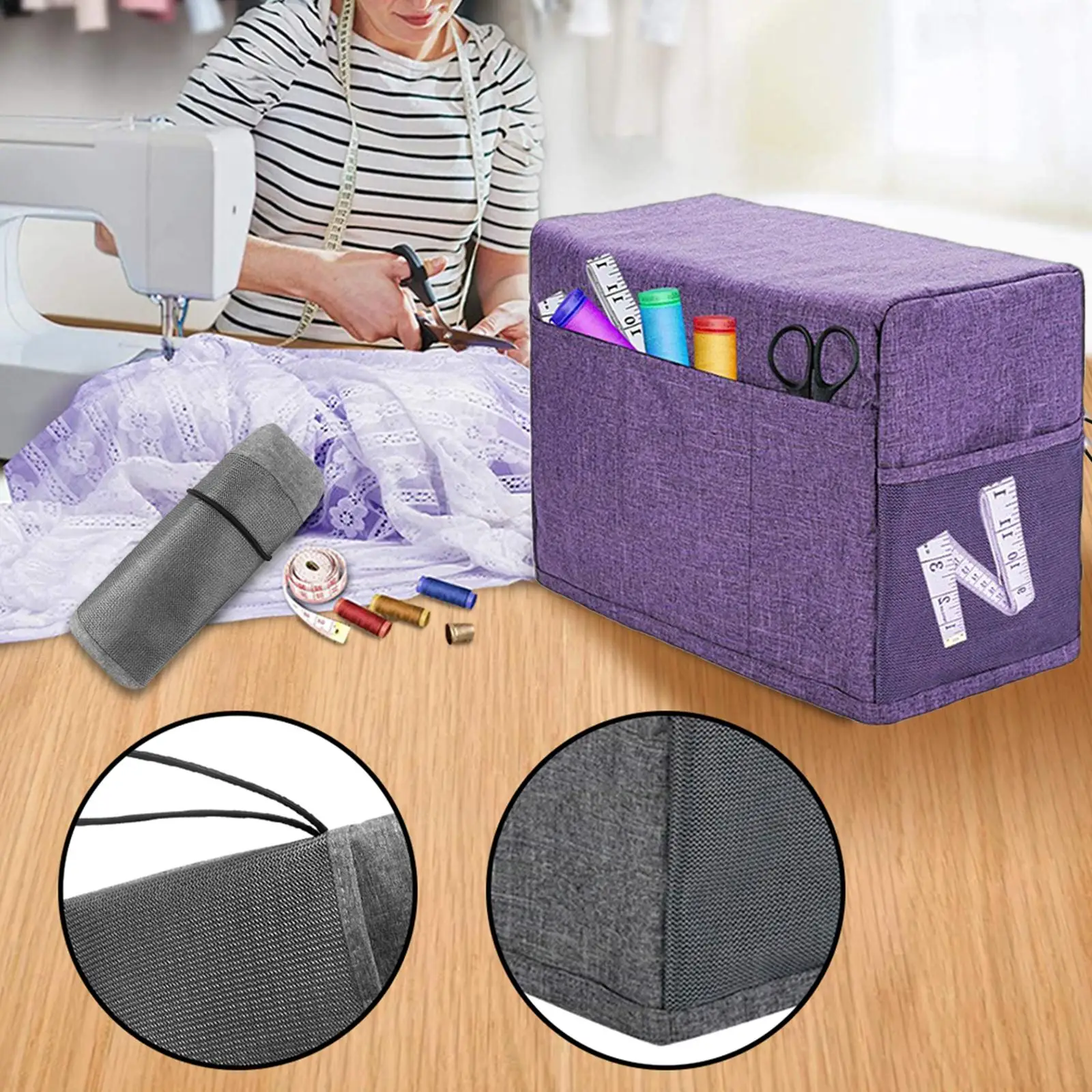 Dust Covers Sewing Machine Cover for Knitting Scissors Presser Feet Domestic Sewing Machine Most Standard Sewing Machines