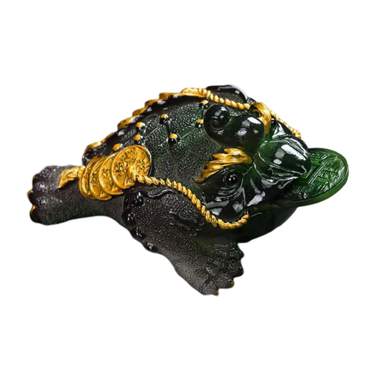 Tea Pet Ornament Resin Crafts Kungfu Color Changing Toad Figurine for Tea Table Tea Tray Tea Accessories Decoration