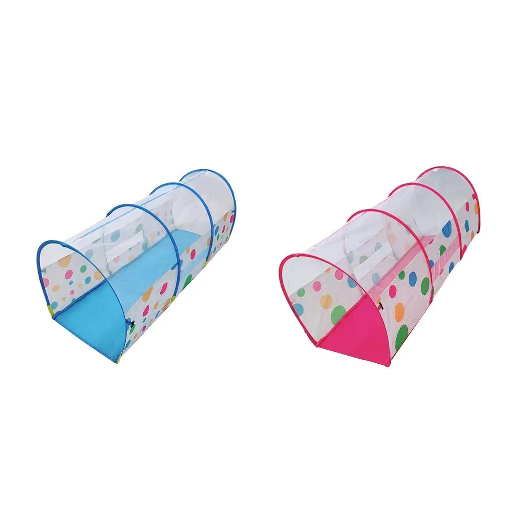 Folding Play Tunnel for  Crawl and  Tent with  , Promotes fitness, and Muscle Development (2 Colors)