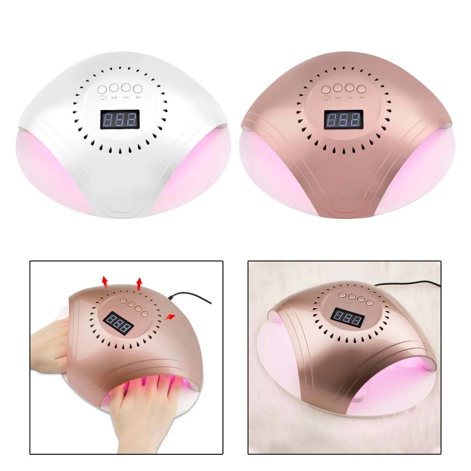 LED Nail Lamp Professional Valentine Gift Portable Light Fast Curing Machine Nailer for Fingernail and Toenail Nail