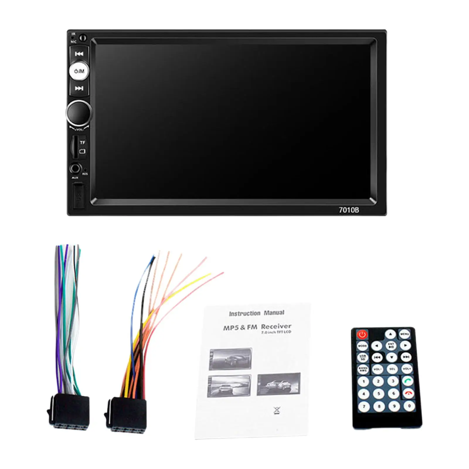 Multimedia Player 7in Touchscreen 3.5mm AUX Input for Automotive Car RV