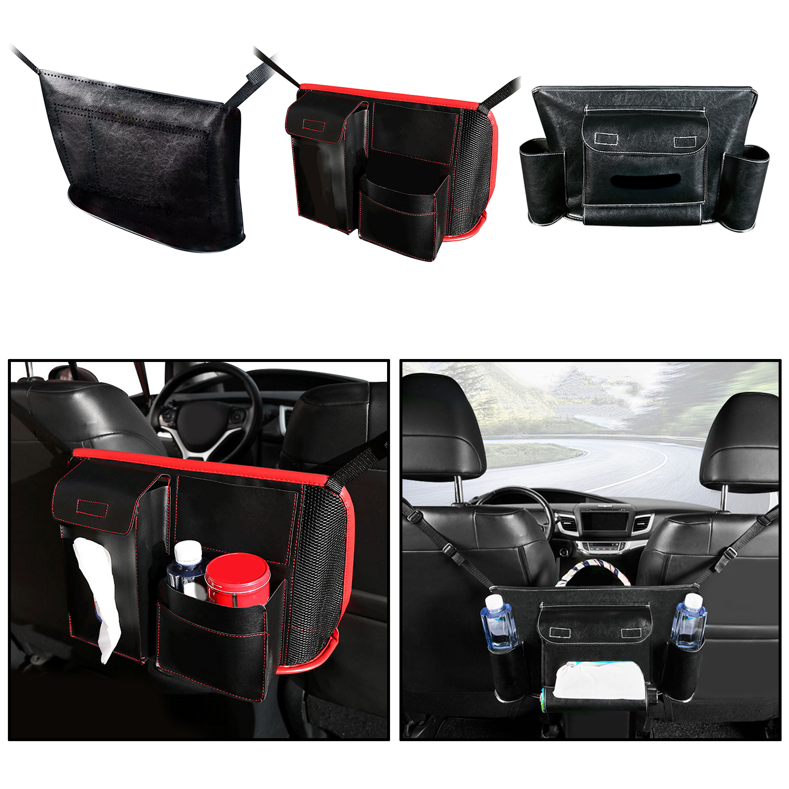 Car Net Pocket Handbag Holder Organizer Seat Side Storage Net Bag For Handbag Documents Phone Car Organizer Storage Bag