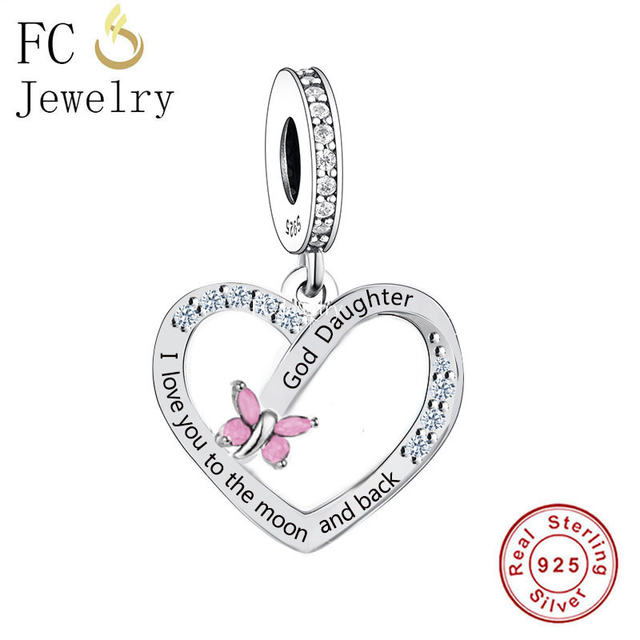 Sterling Silver Goddaughter Charm For Pandora Bracelet Goddaughter