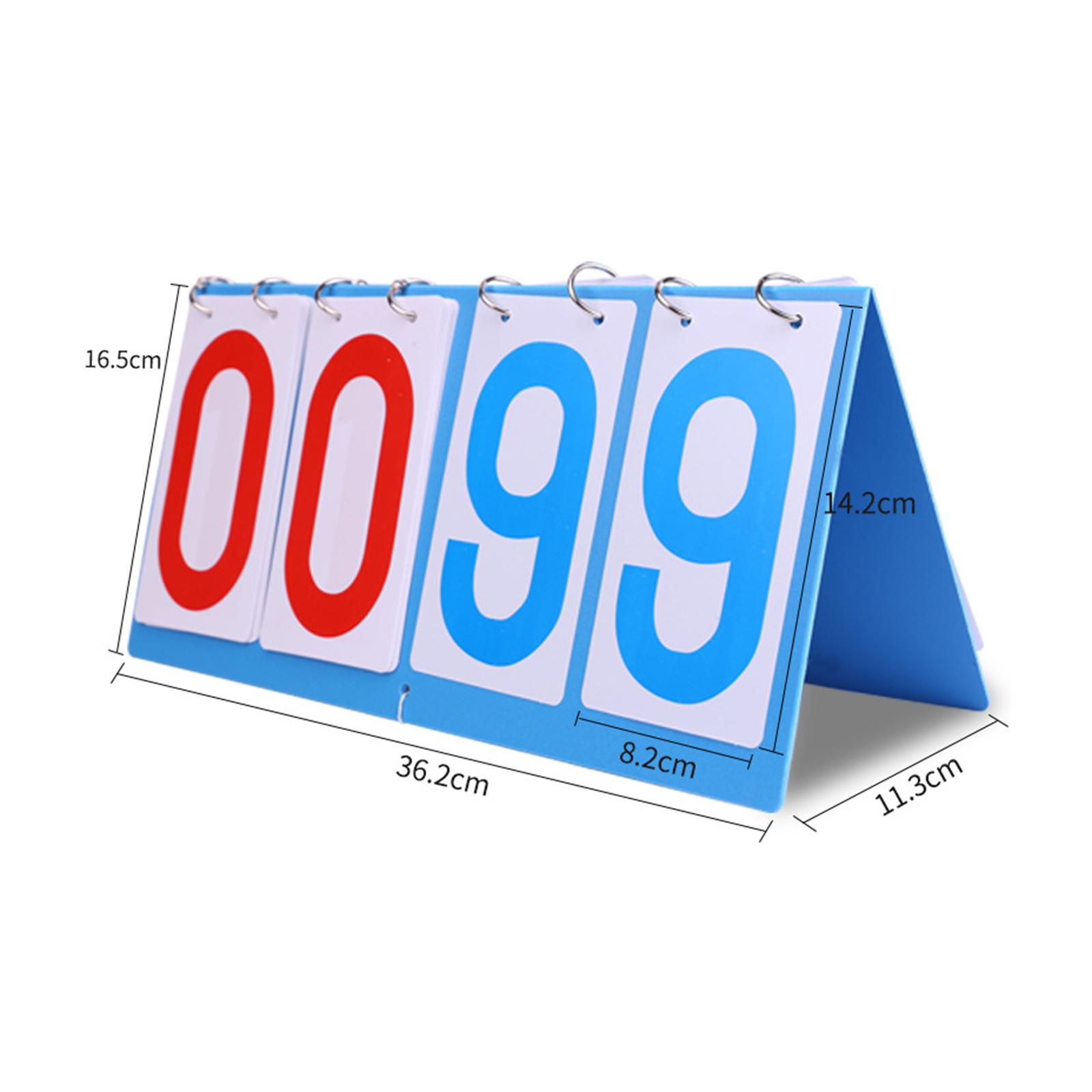 Table Top Scoreboard Easily Turn Waterproof for Baseball Badminton Volleyball Tennis