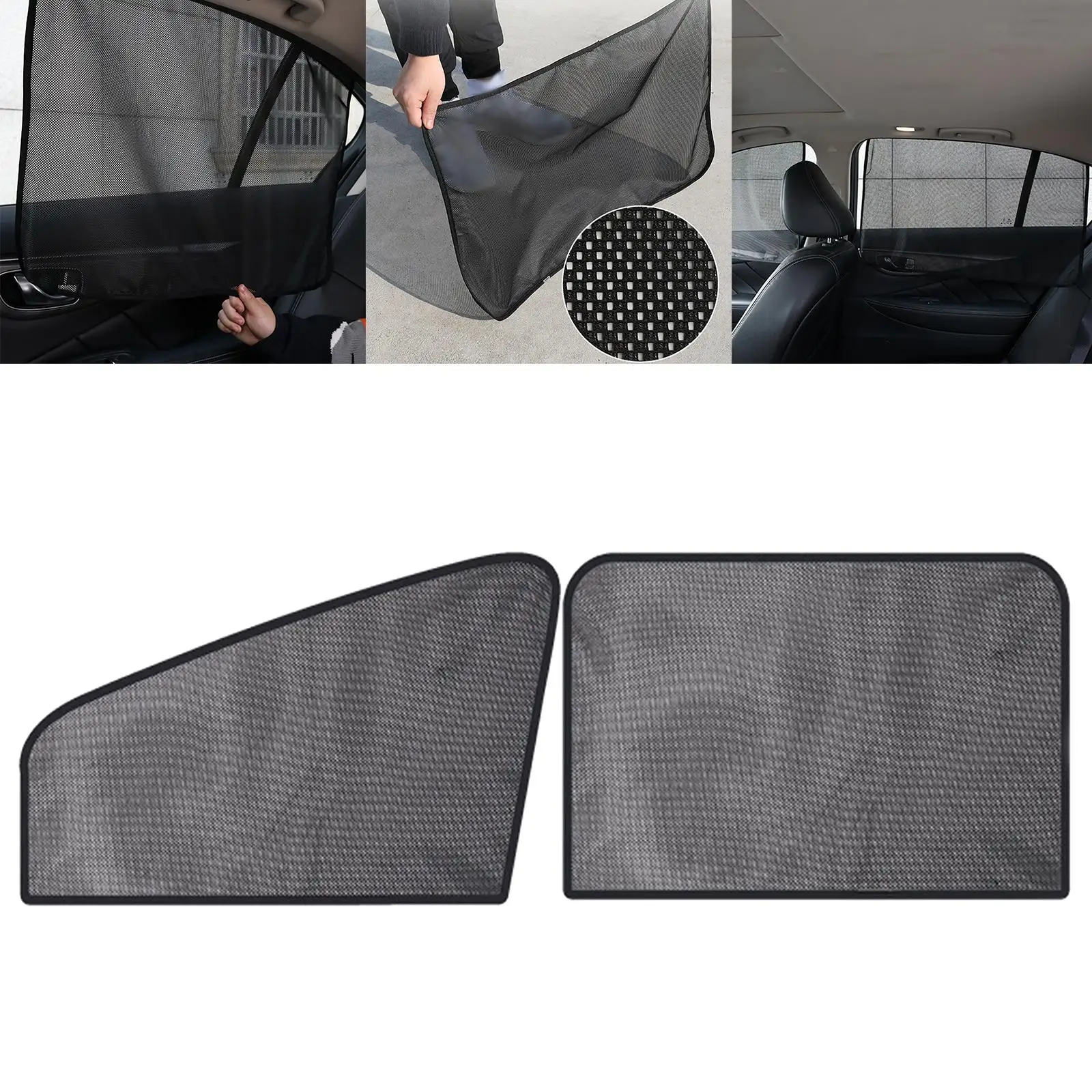 Car Side Window Sun Shade for Baby and Curtain Fits for SUV