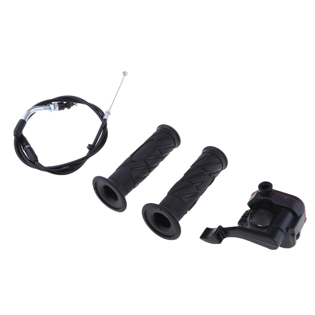 7/8`` 22mm Twist Grip & Thumb Throttle & Cable Assembly for ATV