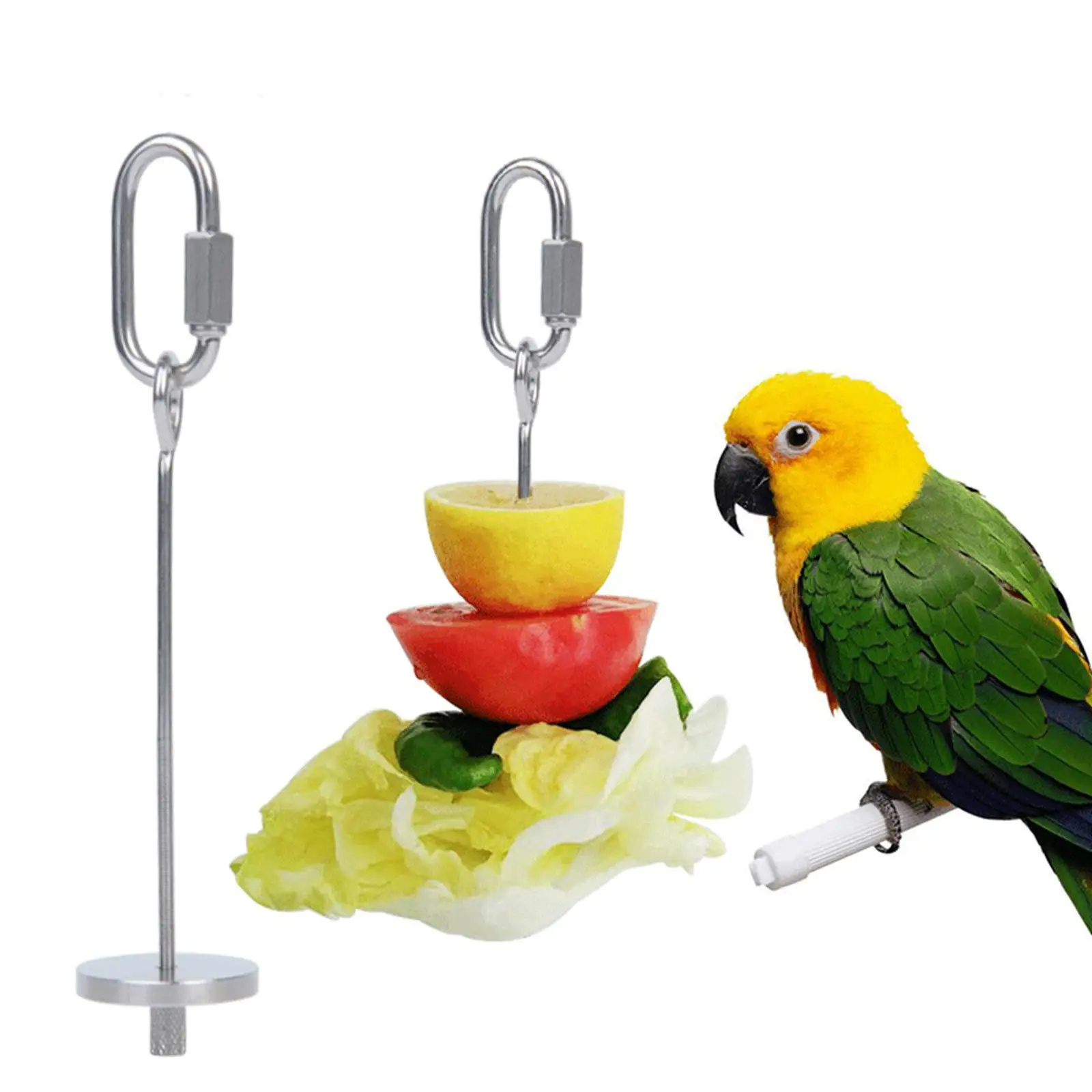 Pet Vegetable Skewer Bird Feeder Veggies Meat Skewer Durable Parrots Food Racks