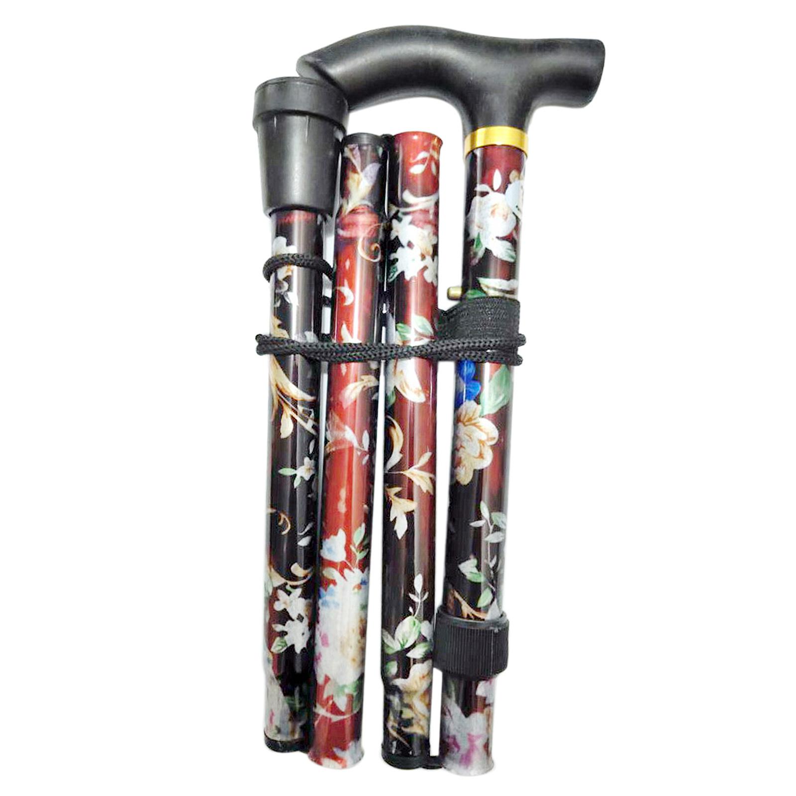 Portable Folding Cane Collapsible Walking Stick Pole Mountaineering Crutches. Portable Folding Cane Collapsible Walking Stick Pole Mountaineering Crutches.