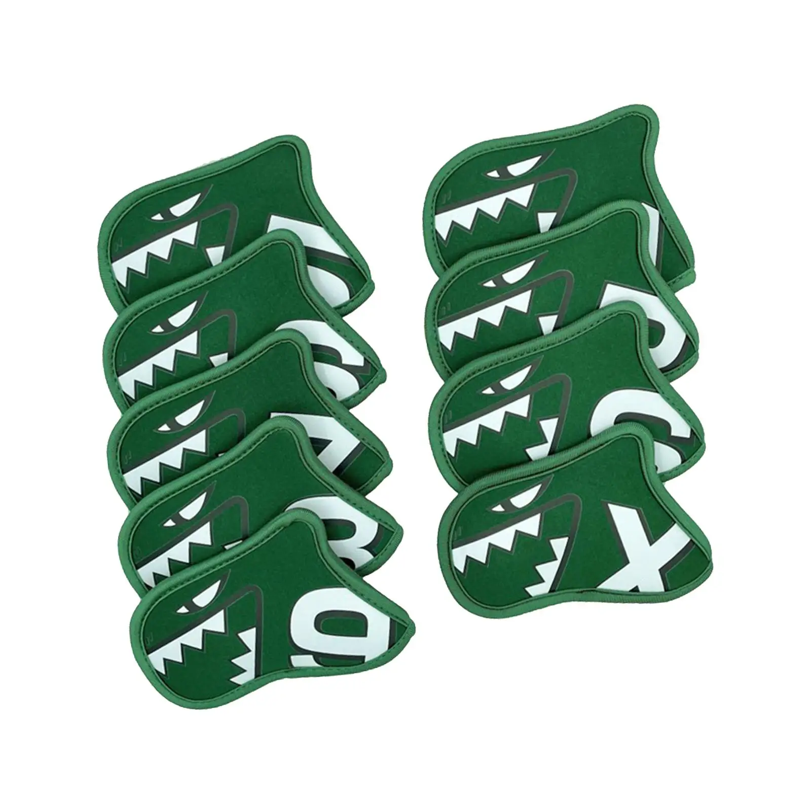 9x Golf Club Head Covers Gift Wrap Socks Water Resistant Golf Iron Covers Set for Beginners Player Practice Club Display Golfer