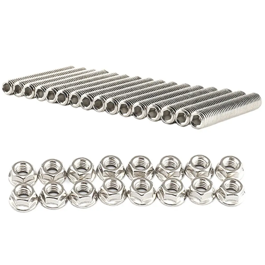 Stainless Exhaust Manifolds Stud for Ford 4.6 & 5.4 Liter V8 2 Manifolds Car