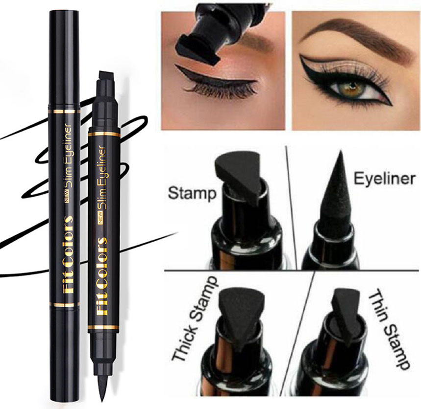 Best of Big Seal Stamp Liquid Eyeliner Pen Waterproof Fast Dry Black Eye Liner Pencil With Eyeliner Cosmetic Double-ended Eyeliner Reviews & Tips