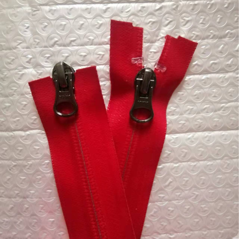 Description Picture 3 of itemLong Waterproof Ykk Zipper Double End 2-way Red Grey Purple Black Blue Green Hiking Ski Outdoor Sleeping Bag Sewing Accessories