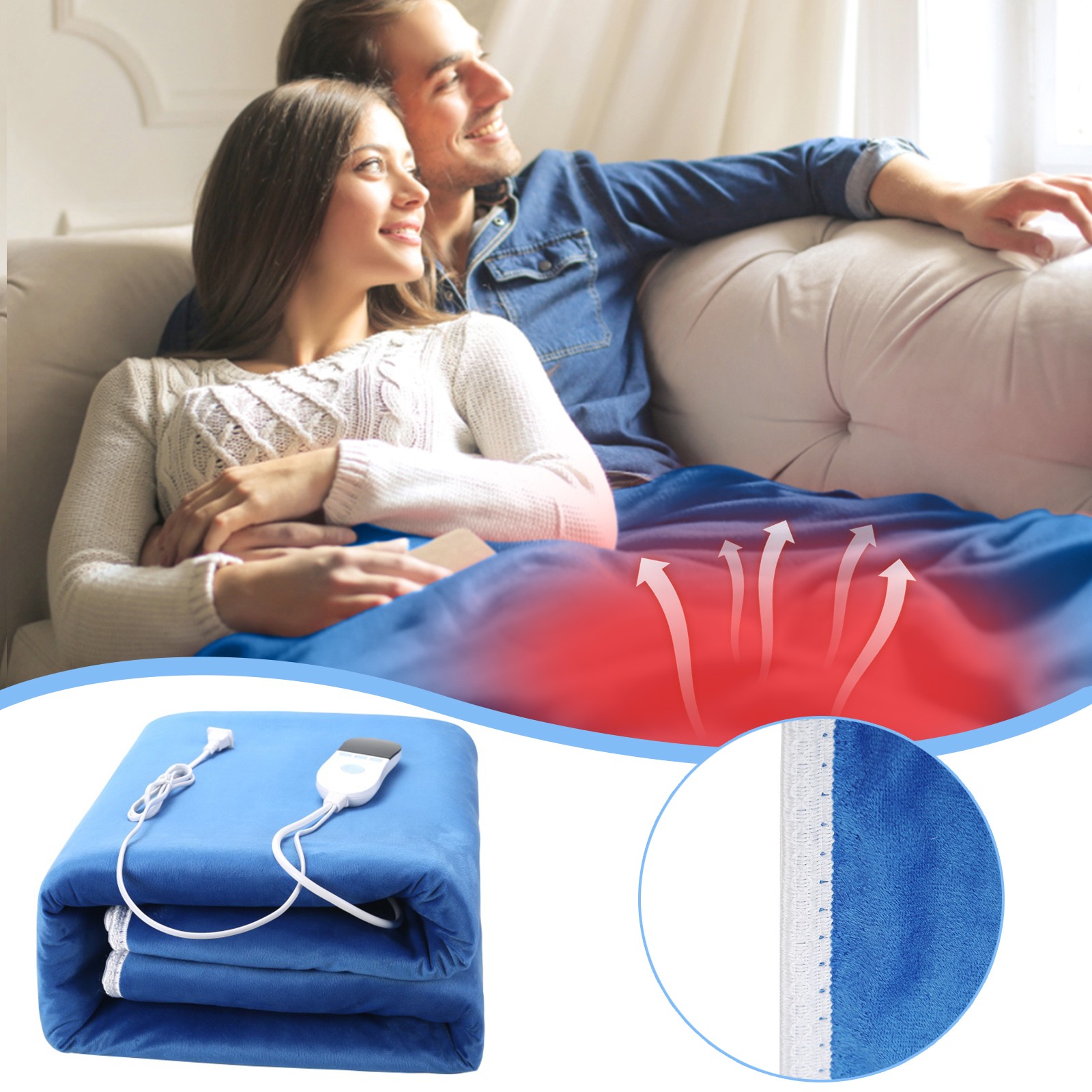electric blue blanket