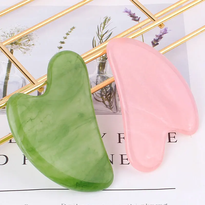 Best of Natural Resin Face Jade Stone Gua Sha Massagers Gouache Scraper Guasha Board Massage Facial Beauty Tools Acupoint Acupuncture Reviews & Tips