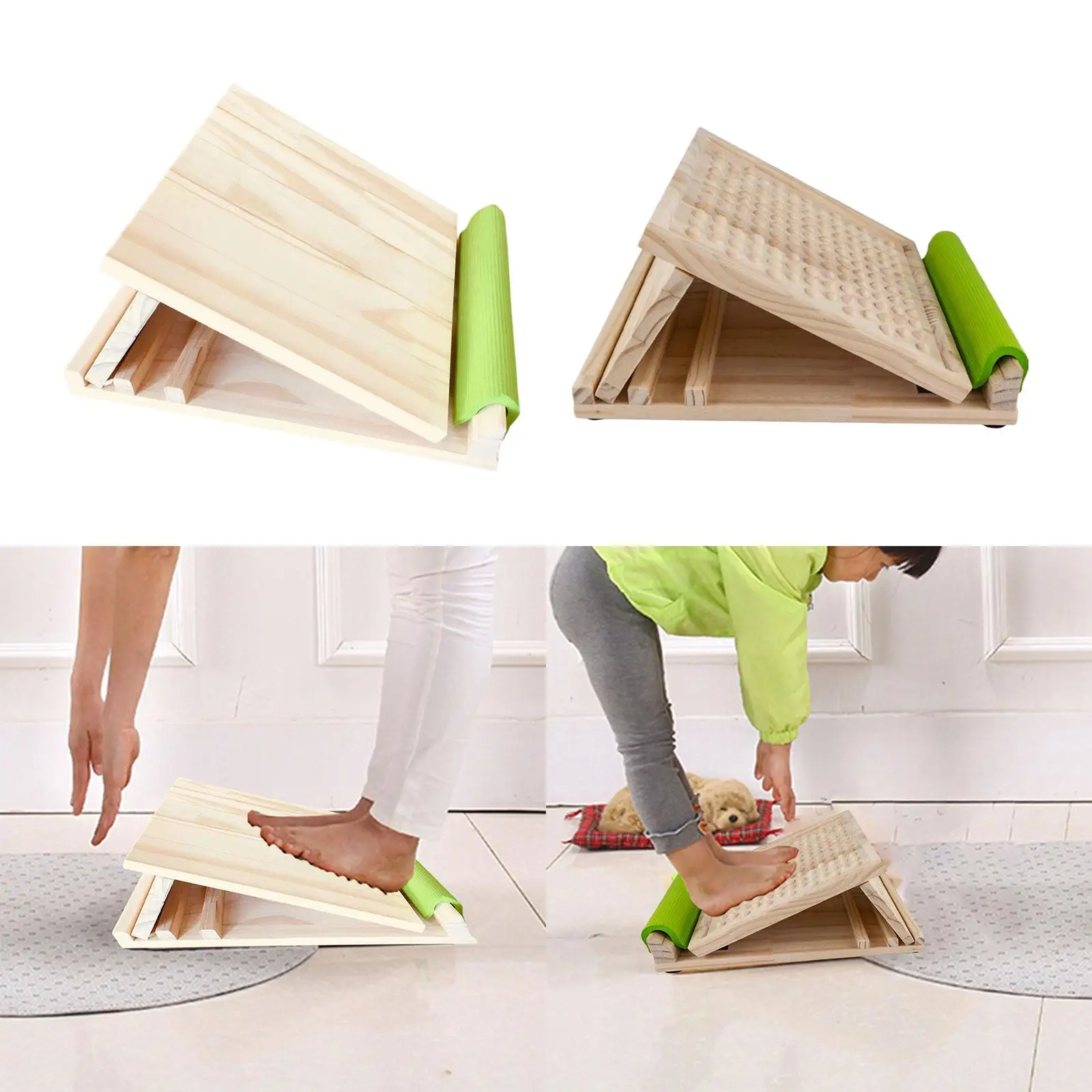 Wooden Slant Board Balancing Fitness Pedal Foot Incline Board Anti Slip Exercise Wedge Tilt Ramp for Stretching Calves Squat