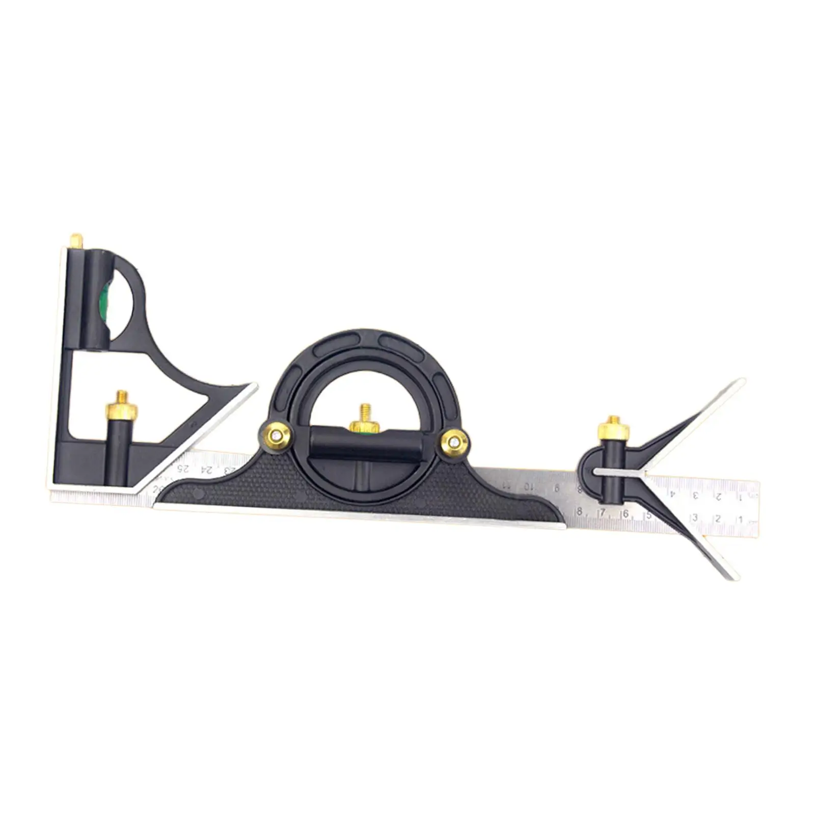 Adjustable Combination Angle Marking Tool Parallel Ruler Professional Multifunctional 45 / 90 Degree Right Protractor Square