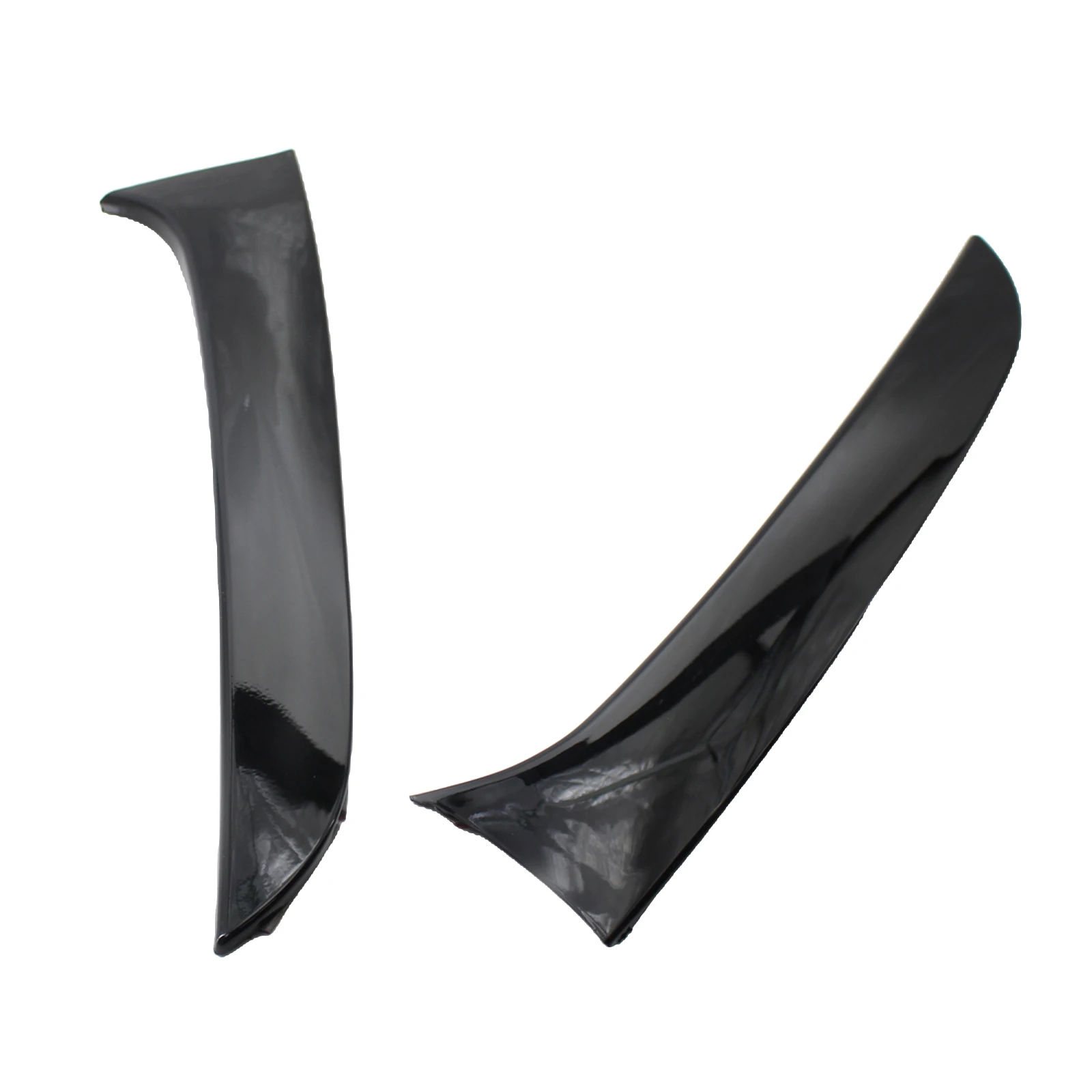 2Pcs Rear Roof Window Side Spoiler Wing Plastic Car-Styling Trim Cover for  1 Series F20 F21 Gloss Black Auto Accessories