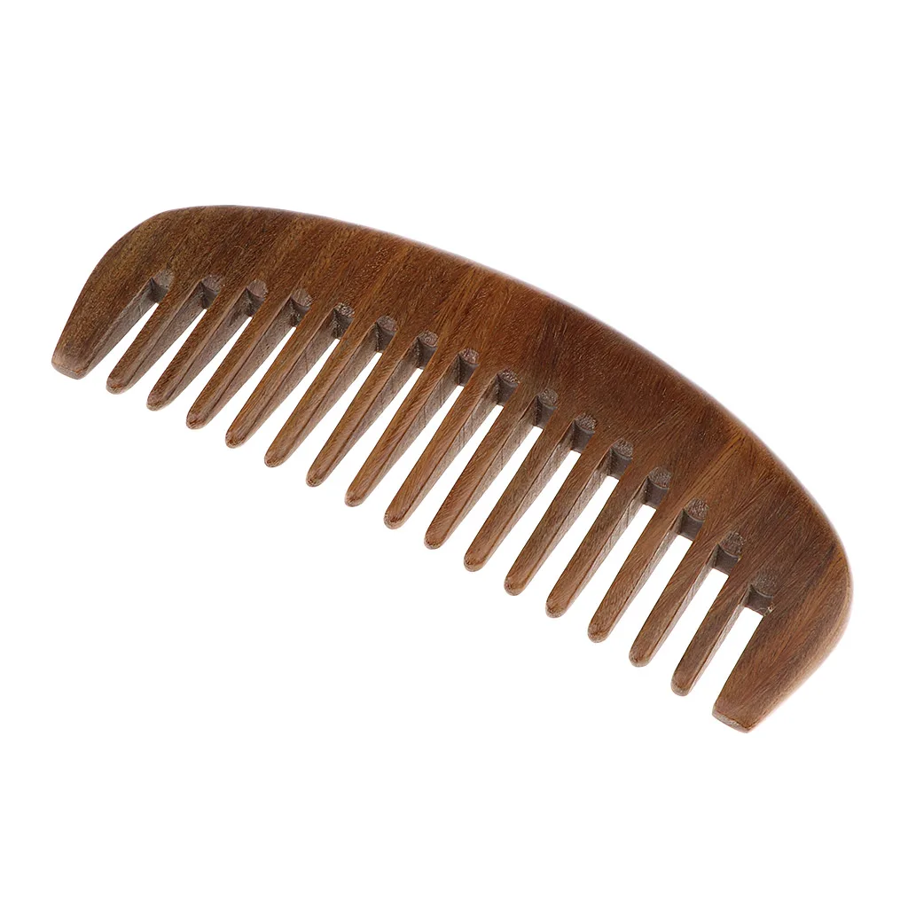 Hair Comb Wooden Wide  Comb for Curly Hair Detangling Brush ,Ergonomic  Comb:Made of Natural  