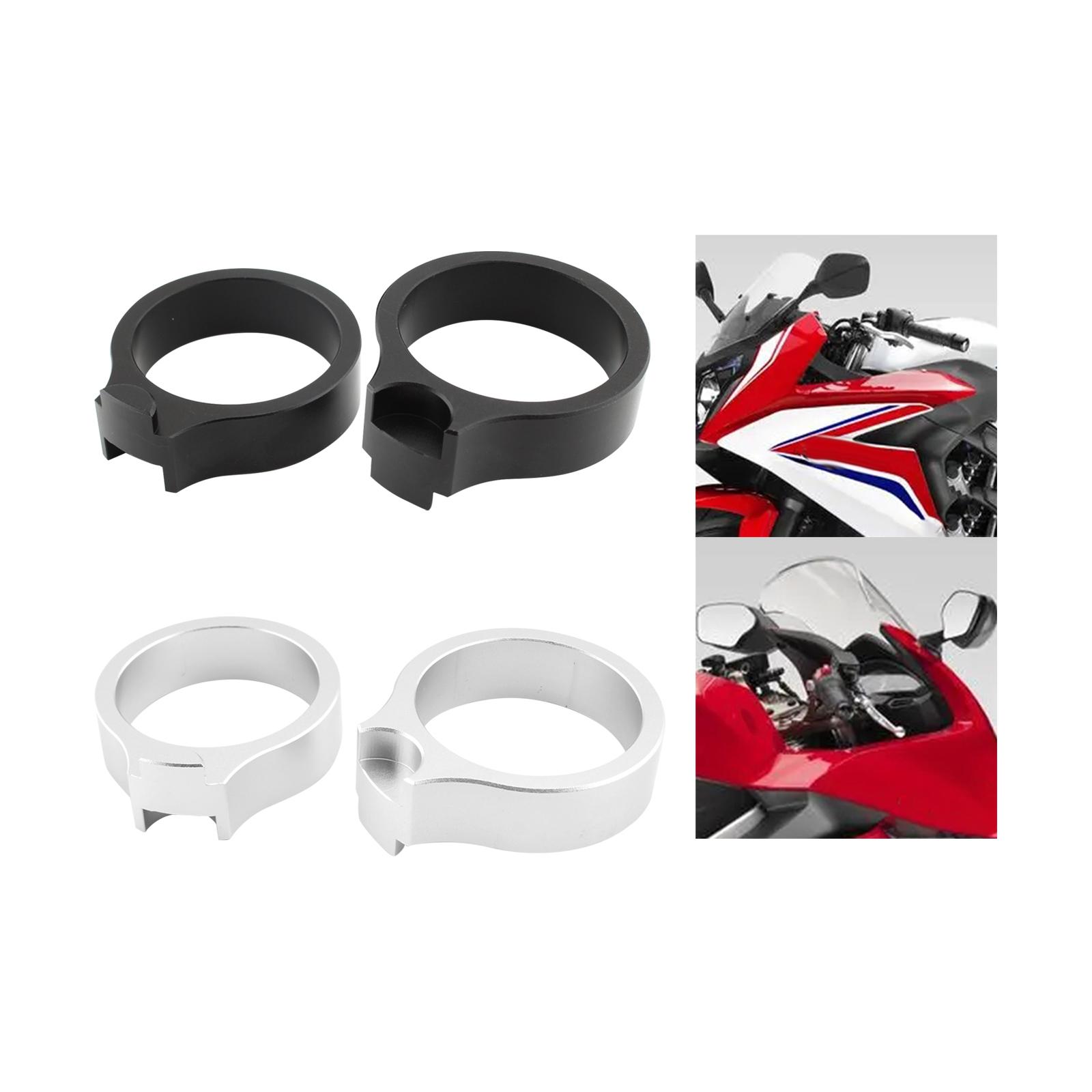 2x Motorcycle Handlebar Risers Professional Handlebar Riser Mount Clamp Kit for Honda VFR800 43mm CBR600F 43mm Fork Bikes