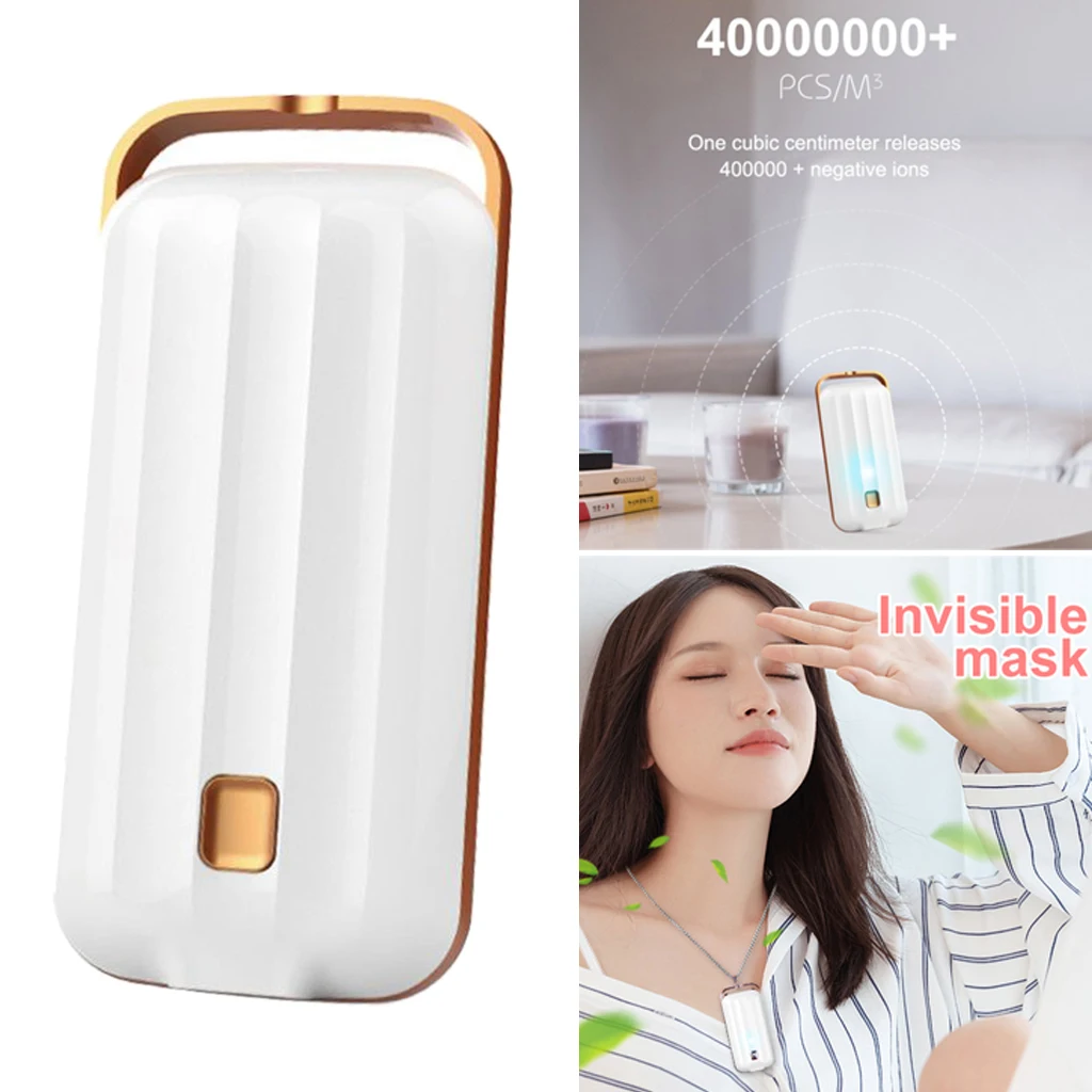 Wearable  Mini Necklace Air Portable  Odor Remover, Up to 