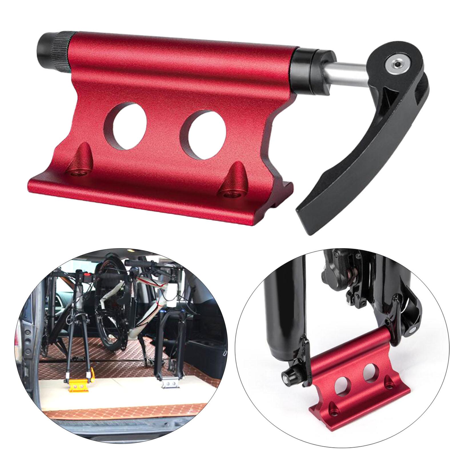 Bicycle Front Fork Quick Release Mount Holder Universal Aluminum Alloy Bike Block Fork Lock Cycle Transport Storage Mount Lock