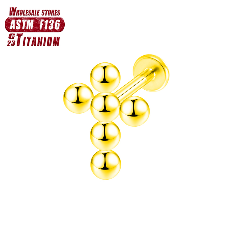 Septum Tragus Piercing Lippen stecker f136 Titan Knorpel Ohr stecker sexy charmante Ohrringe 16g Frauen Labret Clicker Helix Körpers chmuck – Detail 10