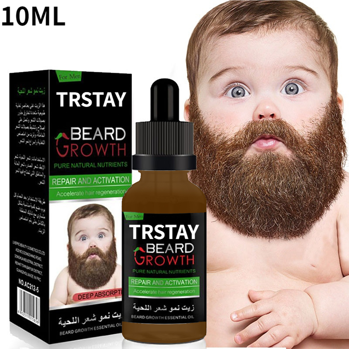 Best of 10ML TRSTAY Men Beard Growth Oil Fast Beard Growth Anti Alopecia Hair Loss Products Reviews & Tips