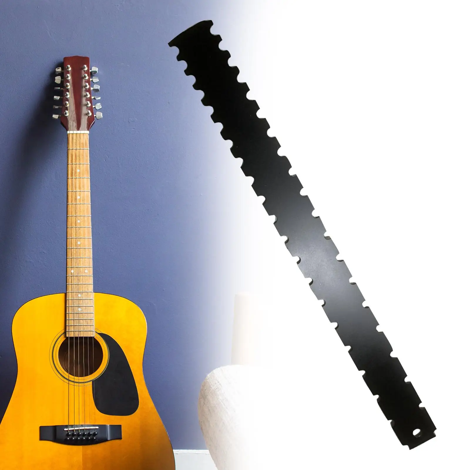 Electric Guitar Neck Notched Straight Ruler Accessories Steel Fret Leveling