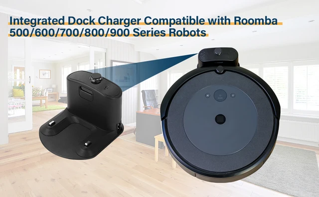 Cargador de muelle integrado para iRobot Roomba, Compatible con la UE,  robot aspirador Serie 500/600/700/800/900, 4452369