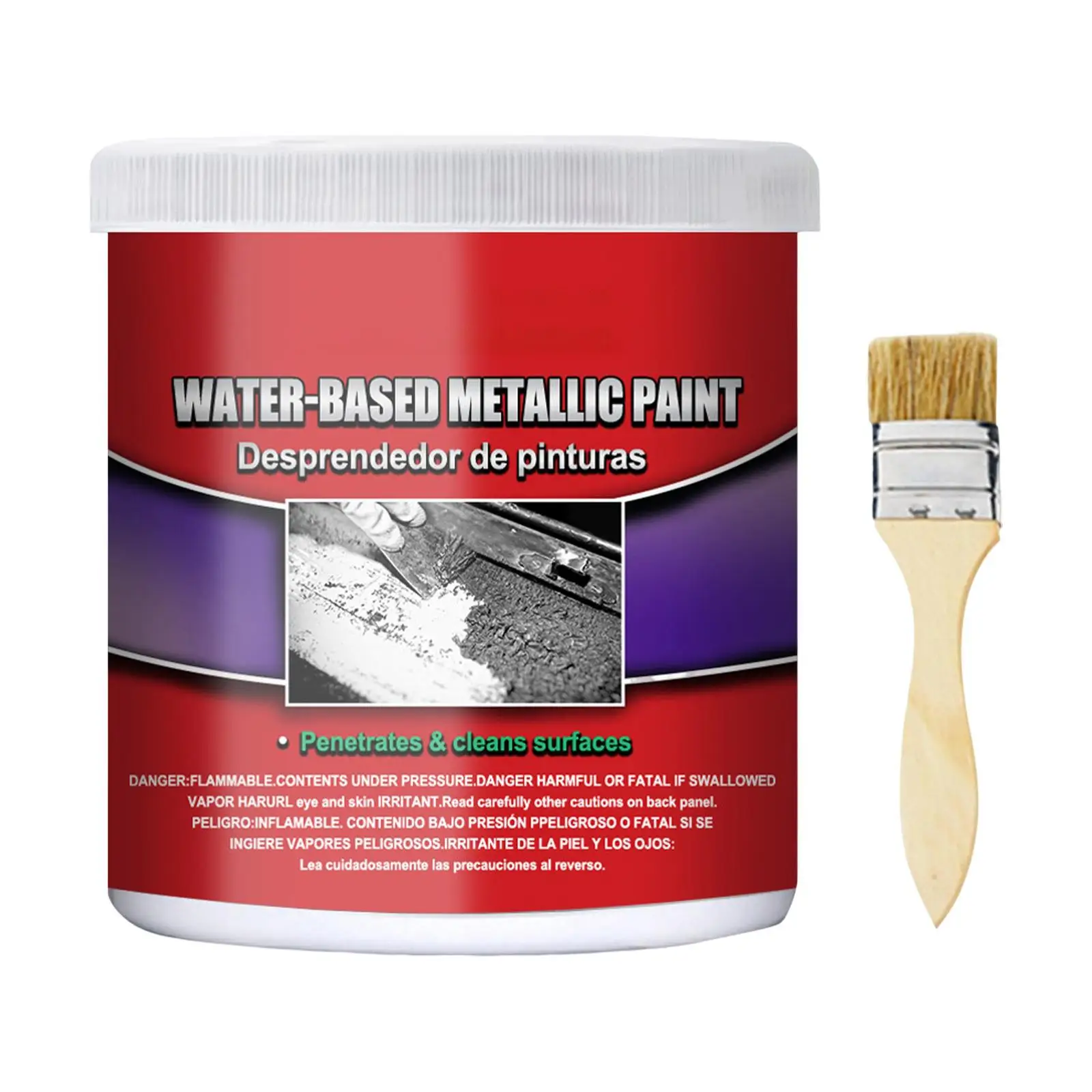 Metal Rust Remover Paint 100g Car Metal Paint for Aviation Trash Cans Cars