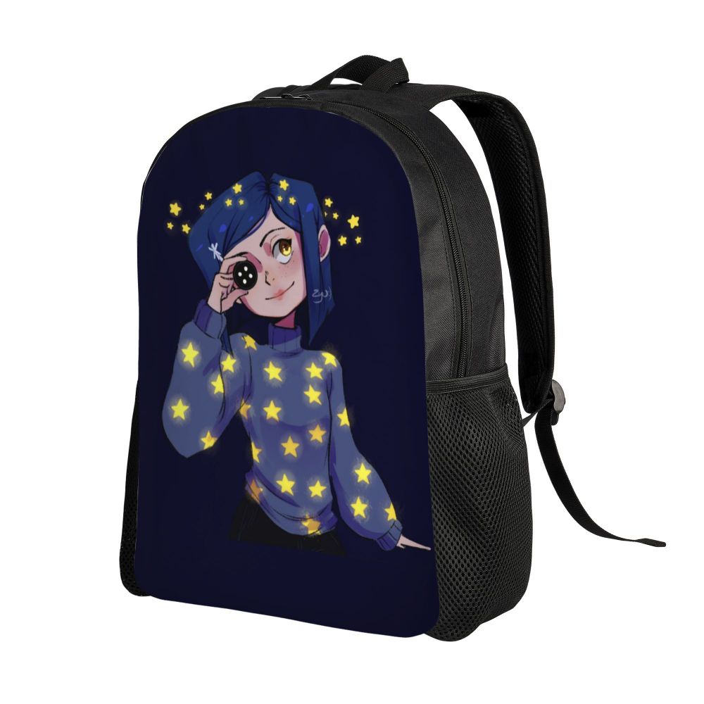 Halloween Horror Film Coraline Mochila, Moda Bookbag