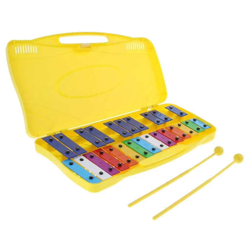 Aluminum Xylophone - Musical Toy for Children And Baby Glockenspiel with Case