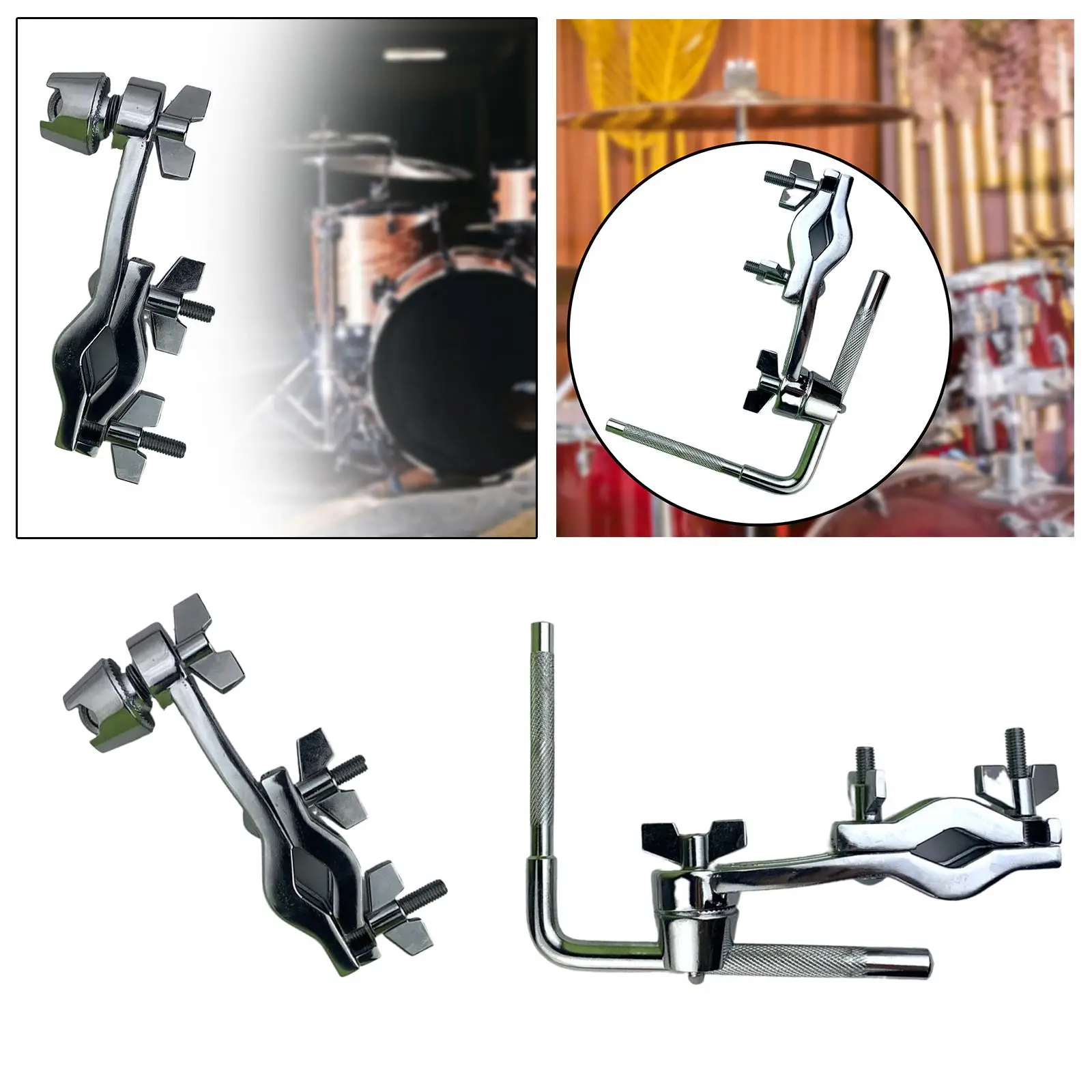 Cymbal Arm Attachment Clamp Mounting Accessories Bass Drum Cowbell Holder
