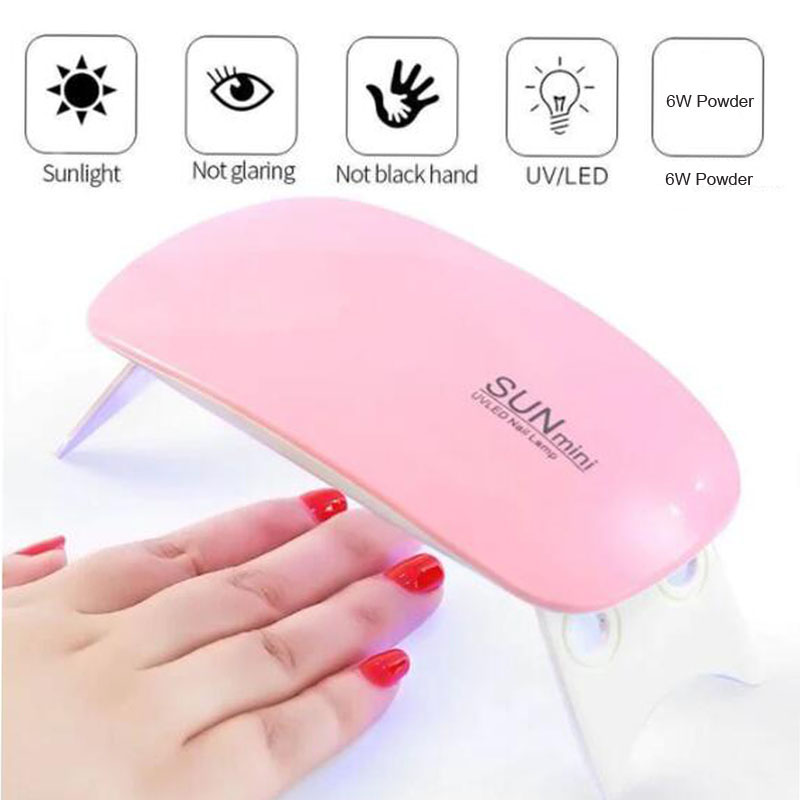 Best of Portable Nail Lamp 6w Mini Nail Dryer White Pink UV LED Lamp Usb Interface Nail Lamp For Nail Polish Varnish Curing Machine Reviews & Tips