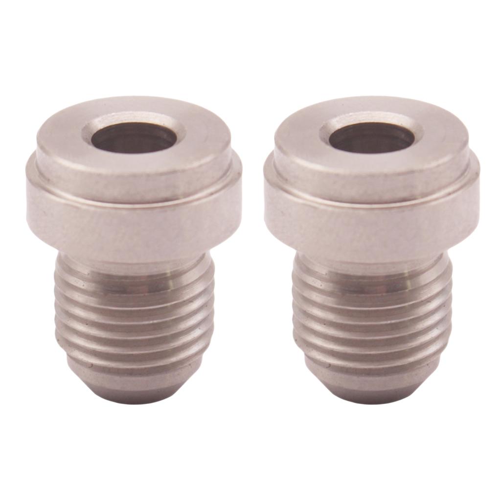 Pair AN-4 AN4 MILD STEEL WELD ON BUNG Boss Hose Fitting Adapter Fuel Oil Tank