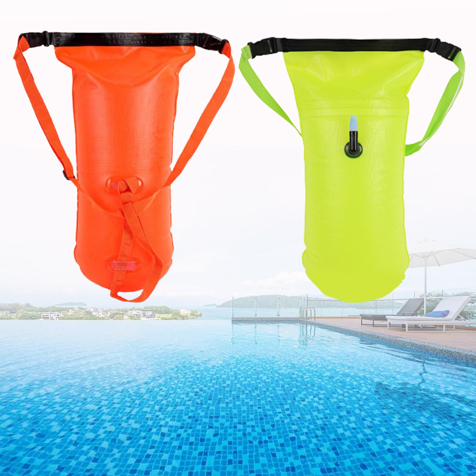 Safety Swim Buoy Waterproof Bag Buoy Float Waterproof Storage Bag Kayak for Surfing Snorkeling Swimming Outdoor Diving