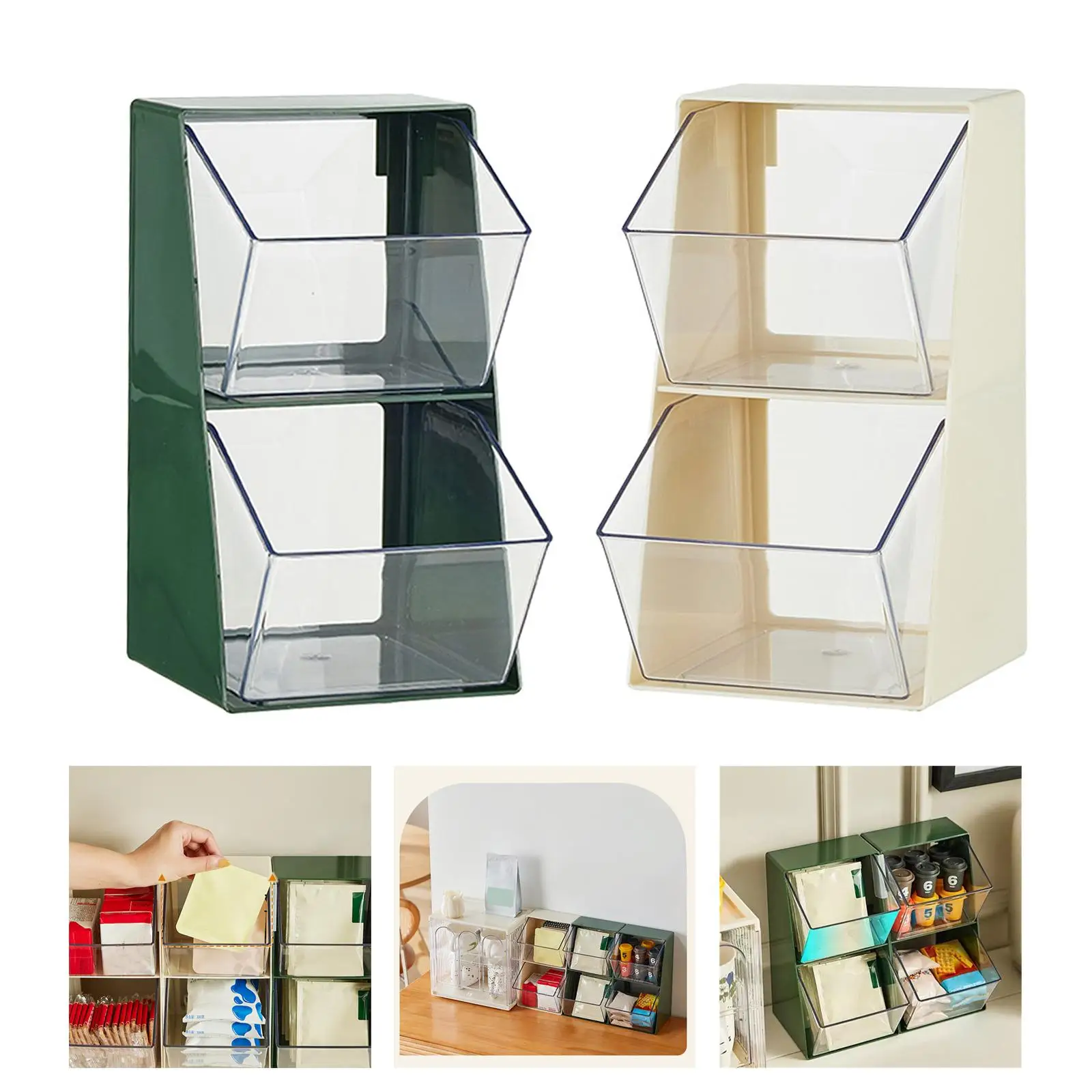 Tea Canister Containers,Handy Tea Box Organizer,Tea Storage for Pantry Cabinet