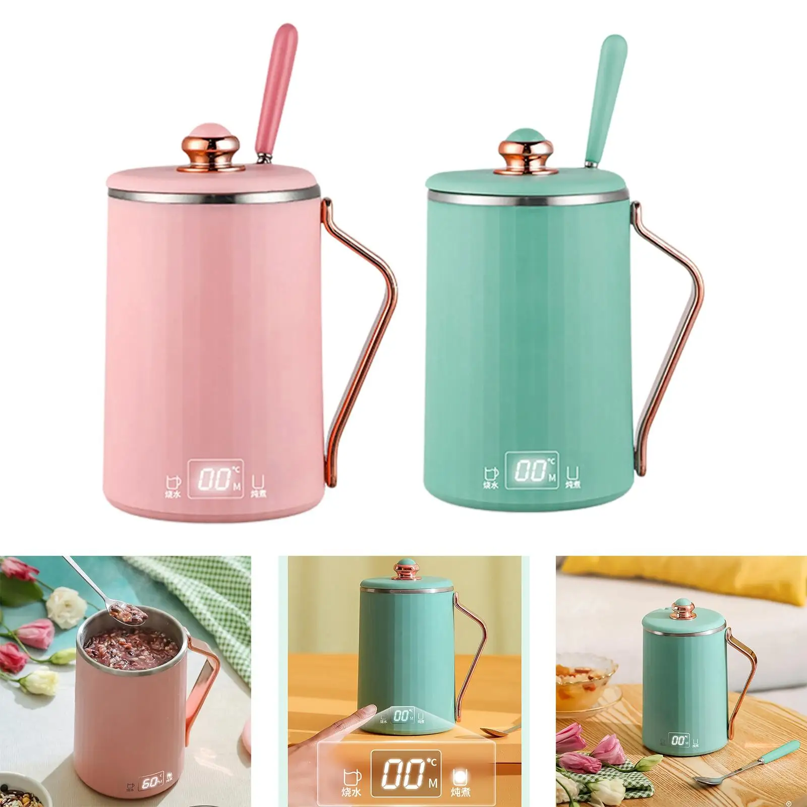 Electric Kettle Boiler Jug Coffee Durable Heating Thermostat thermal tea Milk Stew Hot Water Kettle Mug for caravans Kitchen