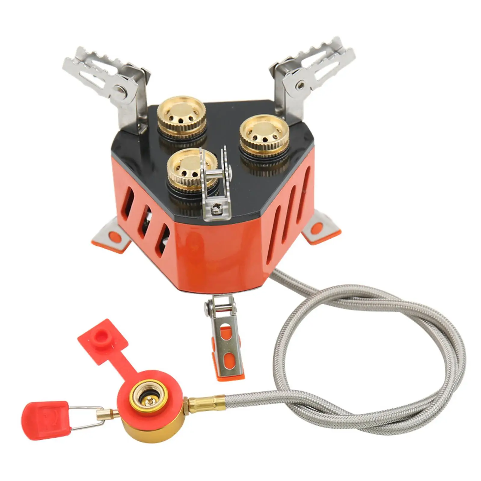 11800W Portable Camping Stove Outdoor Gas Burner Butane Propane Burner Mini Stove Cooker for Hiking Cooking Cookware